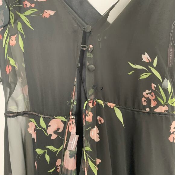 Jenny Yoo Cassie Flutter Sleeve Surplice Eden Gown Maxi Dress Womens Size 0 - Picture 13 of 16